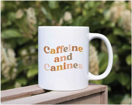 Caffeine and Canines 15oz Ceramic Mug